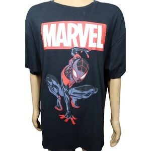 Marvel Comics Spiderman Men's T Shirt Size 2XL XXL Superhero black